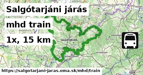 Salgótarjáni járás Doprava train 
