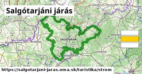 Salgótarjáni járás Turistické trasy strom 