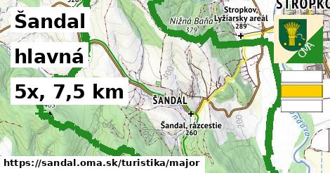 Šandal Turistické trasy hlavná 