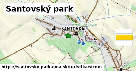 Santovský park Turistické trasy strom 