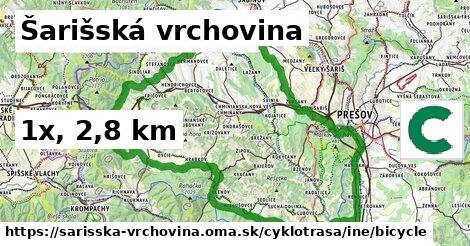 Šarišská vrchovina Cyklotrasy iná bicycle