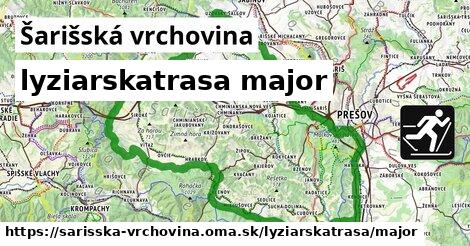 Šarišská vrchovina Lyžiarske trasy hlavná 