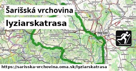 Šarišská vrchovina Lyžiarske trasy  