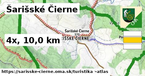 Šarišské Čierne Turistické trasy  