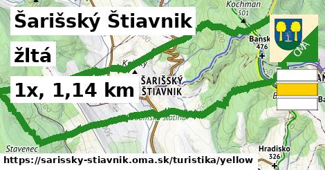 Šarišský Štiavnik Turistické trasy žltá 