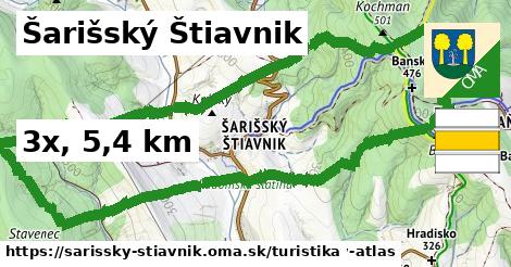 Šarišský Štiavnik Turistické trasy  