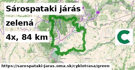 Sárospataki járás Cyklotrasy zelená 