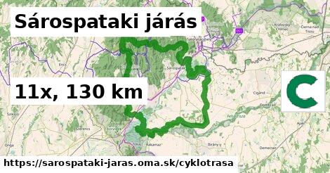 Sárospataki járás Cyklotrasy  
