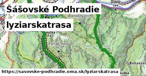 Šášovské Podhradie Lyžiarske trasy  