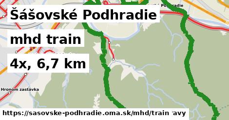 Šášovské Podhradie Doprava train 