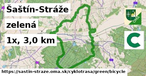 Šaštín-Stráže Cyklotrasy zelená bicycle