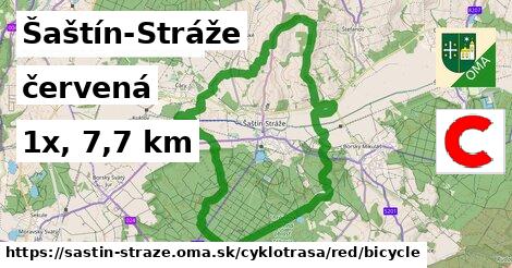 Šaštín-Stráže Cyklotrasy červená bicycle