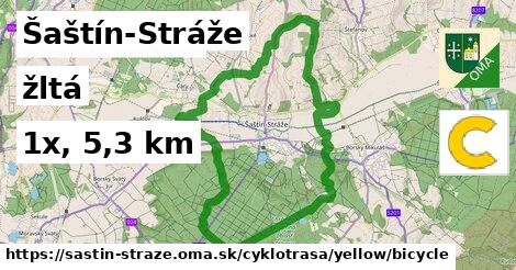 Šaštín-Stráže Cyklotrasy žltá bicycle