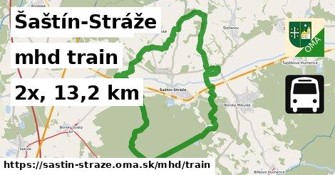 Šaštín-Stráže Doprava train 