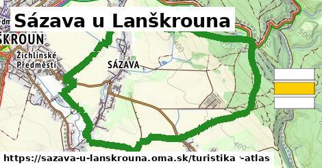 Sázava u Lanškrouna Turistické trasy  