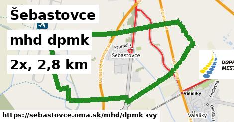 Šebastovce Doprava dpmk 