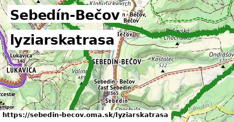 Sebedín-Bečov Lyžiarske trasy  