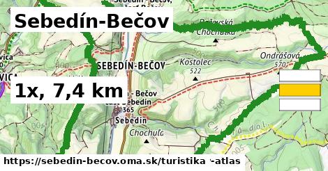 Sebedín-Bečov Turistické trasy  