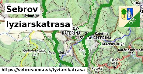 Šebrov Lyžiarske trasy  