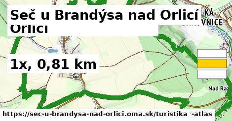 Seč u Brandýsa nad Orlicí Turistické trasy  