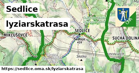Sedlice Lyžiarske trasy  