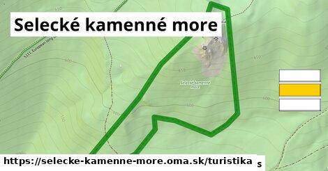 Selecké kamenné more Turistické trasy  