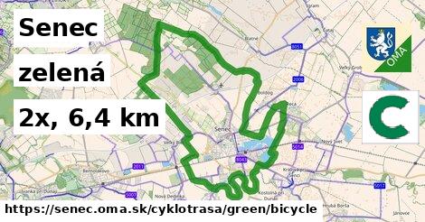 Senec Cyklotrasy zelená bicycle