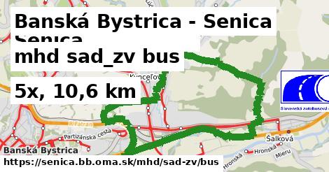 Banská Bystrica - Senica Doprava sad-zv bus