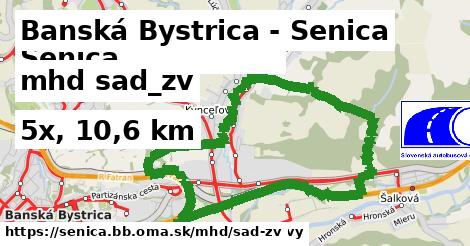 Banská Bystrica - Senica Doprava sad-zv 