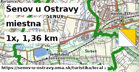 Šenov u Ostravy Turistické trasy miestna 