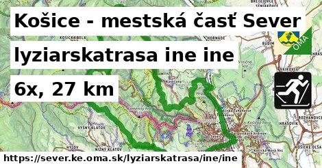 Košice - mestská časť Sever Lyžiarske trasy iná iná