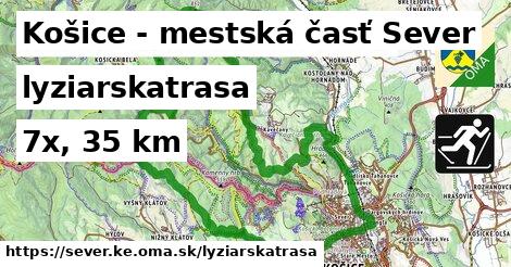 Košice - mestská časť Sever Lyžiarske trasy  