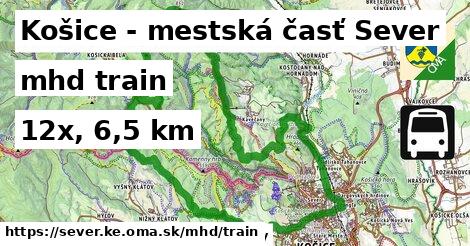 Košice - mestská časť Sever Doprava train 