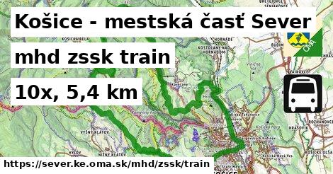 Košice - mestská časť Sever Doprava zssk train