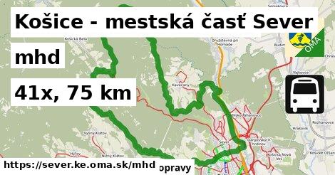 Košice - mestská časť Sever Doprava  