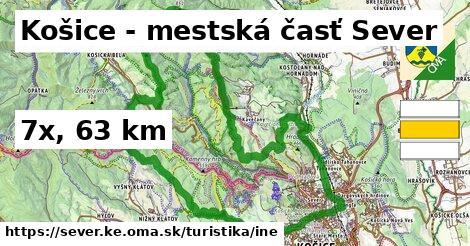 Košice - mestská časť Sever Turistické trasy iná 