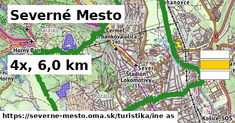 Severné Mesto Turistické trasy iná 