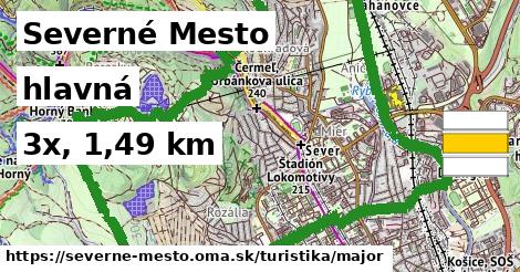 Severné Mesto Turistické trasy hlavná 