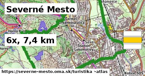 Severné Mesto Turistické trasy  