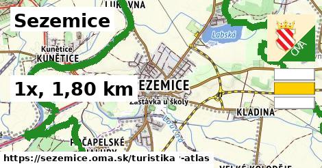 Sezemice Turistické trasy  