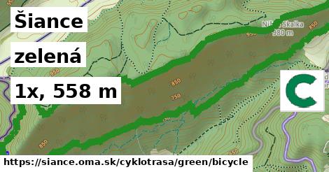 Šiance Cyklotrasy zelená bicycle