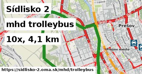 Sídlisko 2 Doprava trolleybus 