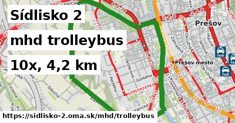 Sídlisko 2 Doprava trolleybus 