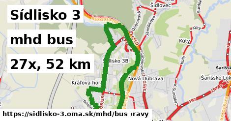 Sídlisko 3 Doprava bus 