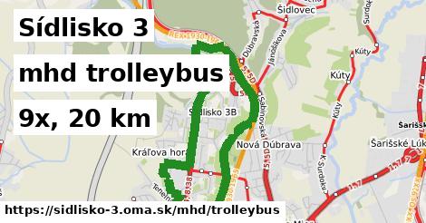 Sídlisko 3 Doprava trolleybus 