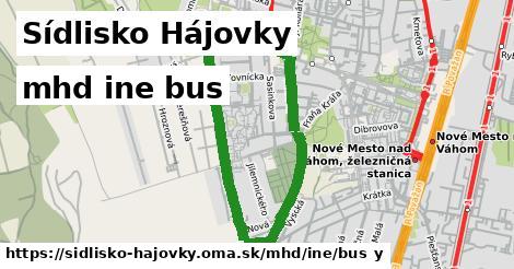 Sídlisko Hájovky Doprava iná bus