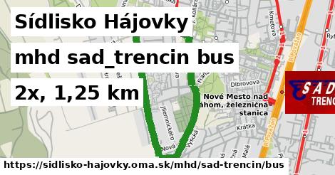 Sídlisko Hájovky Doprava sad-trencin bus
