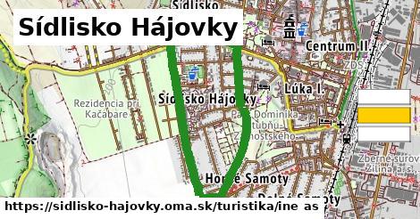 Sídlisko Hájovky Turistické trasy iná 