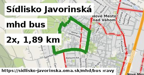 Sídlisko Javorinská Doprava bus 