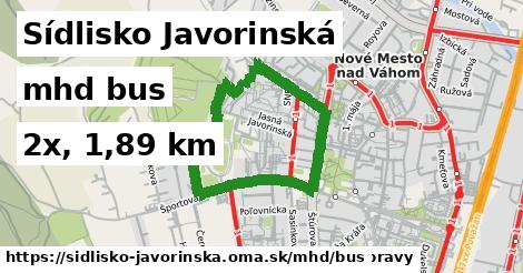 Sídlisko Javorinská Doprava bus 